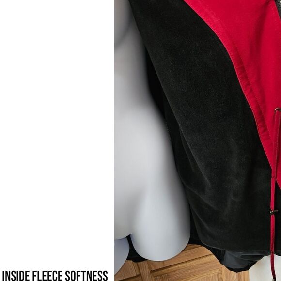 NAUTICA PLUS SIZE Maroon & Black Hooded Zip InLiner Waterproof Jacket Size 2X 3X - Picture 11 of 16